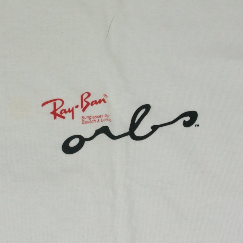 NWOT 90's Vintage T-shirt heavyweight size XL w/ Ray Ban Orbs screenprinted